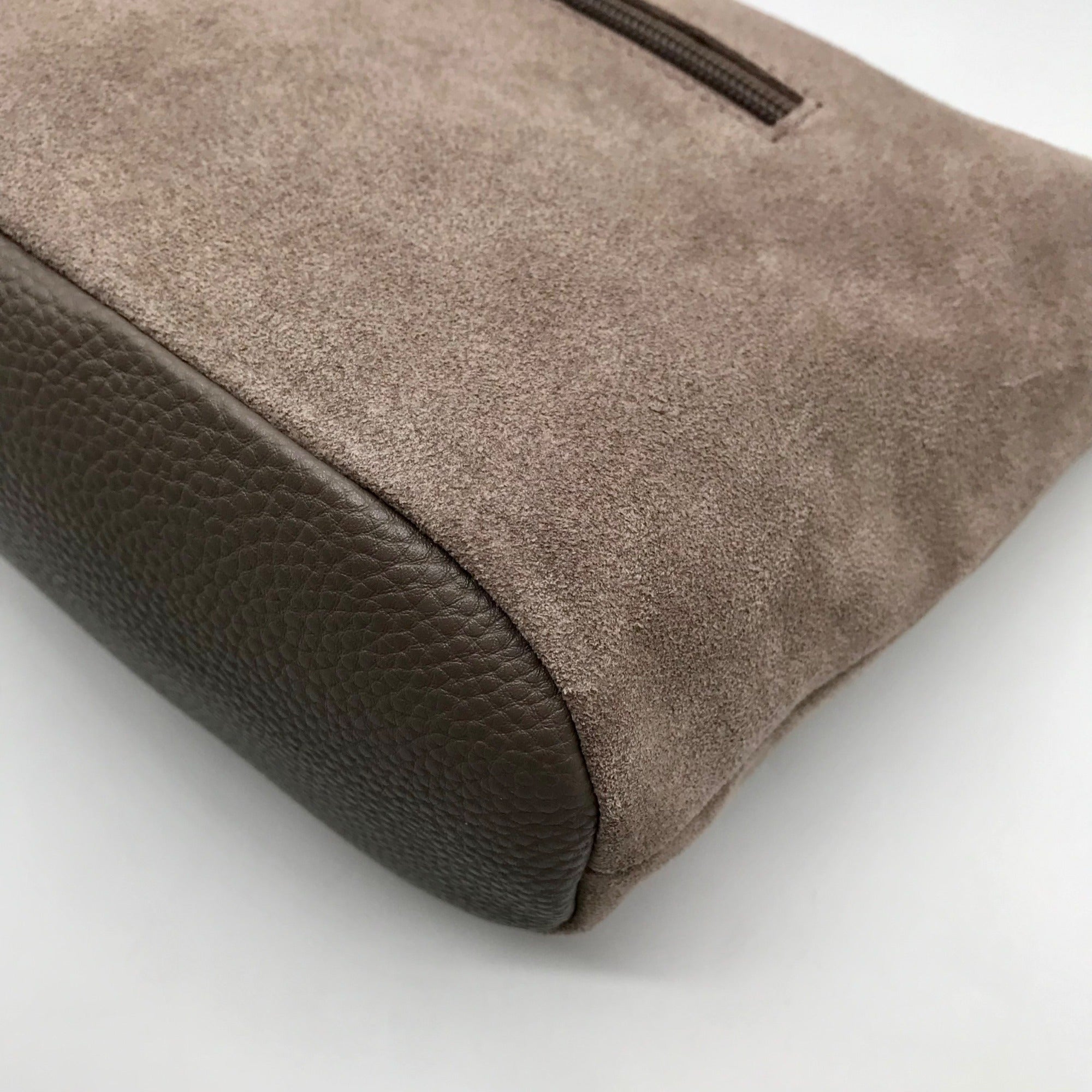 The Sak Gray Genuine Suede De Young Shoulder Bag