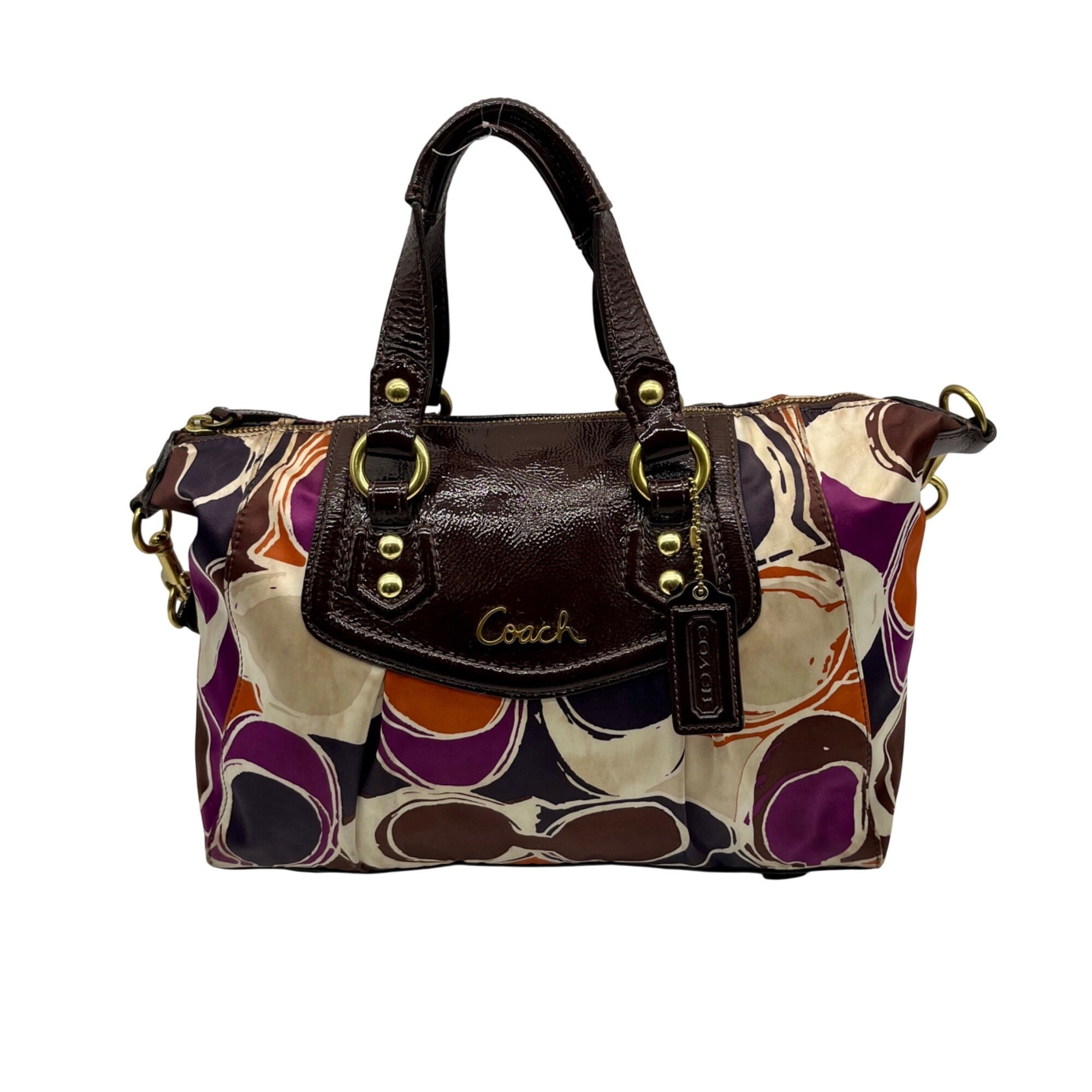 Coach Ashley Satchel Bag Brown F20034