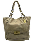 Coach Beige Leather Shoulder Bag 16815