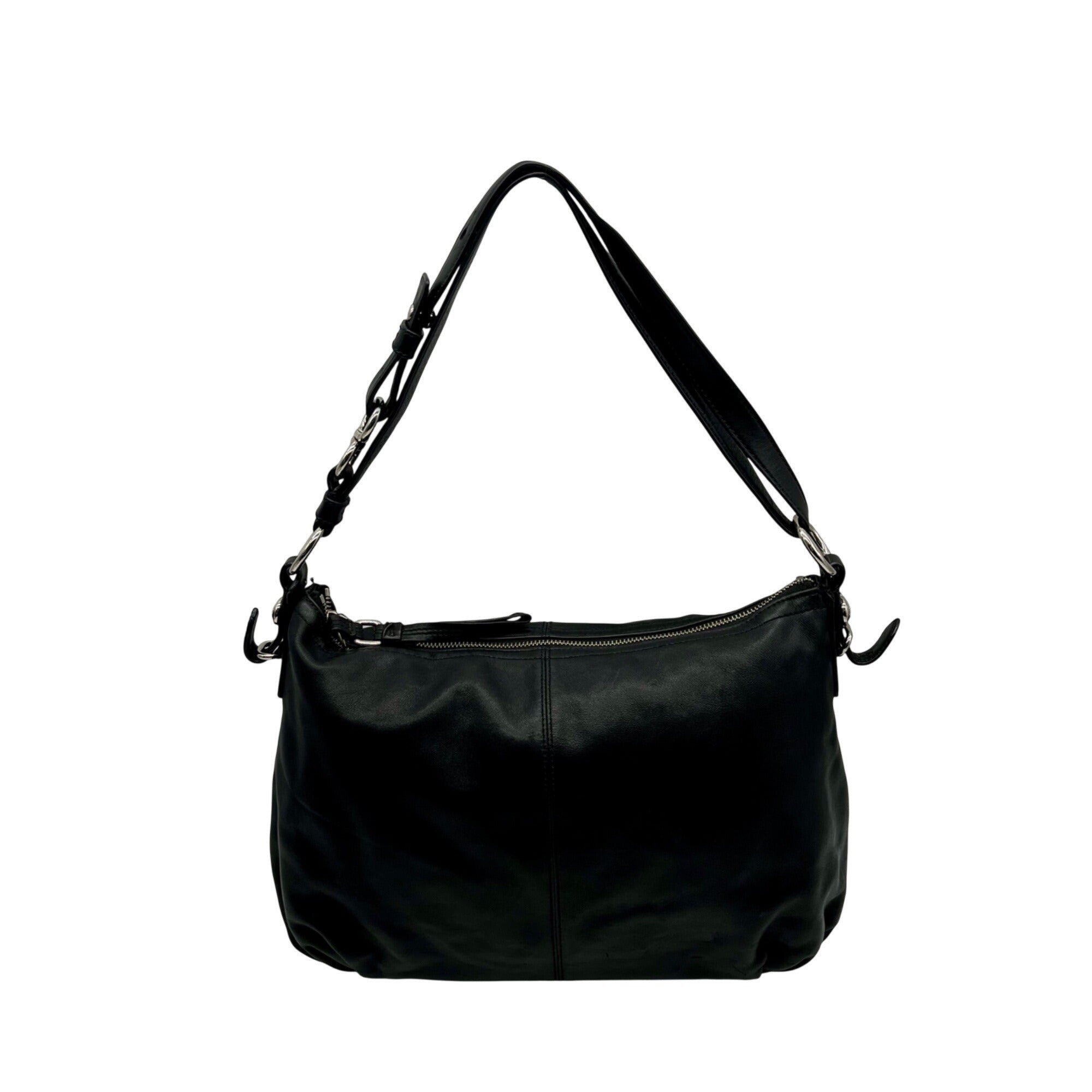 Coach Black Ashley Leather Shoulder Bag 15737