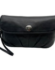 Coach Black Bleecker Smooth Leather Wristlet