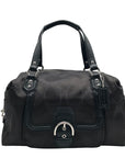 Coach Black Canvas Signature Campbell Convertible Satchel Bag F26243
