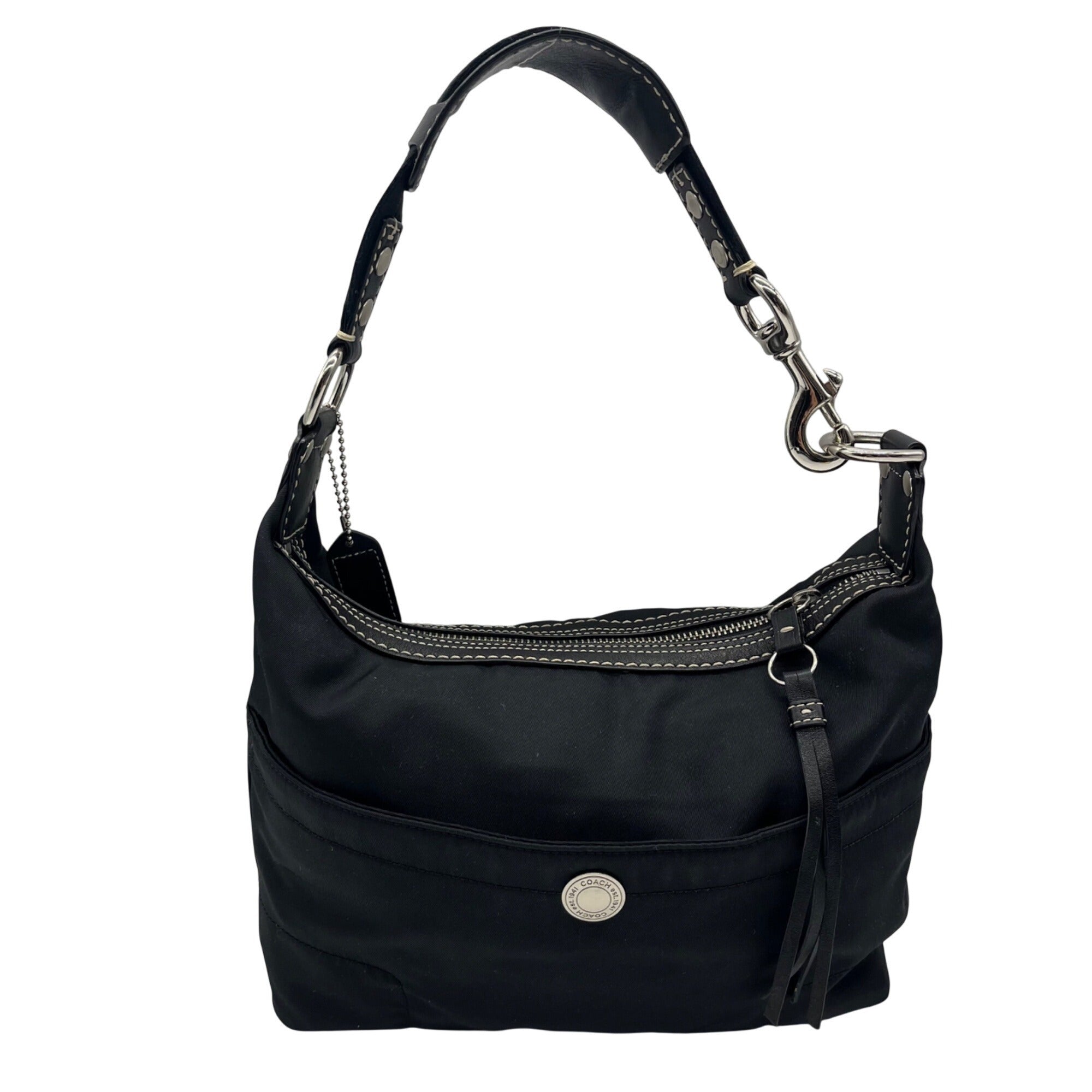 Coach Black Hamptons Hobo Shoulder Bag