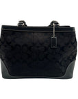 Coach Black Jacquard Canvas Shoulder Bag