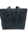 Coach Black Leather Gallery Tote Bag F10195