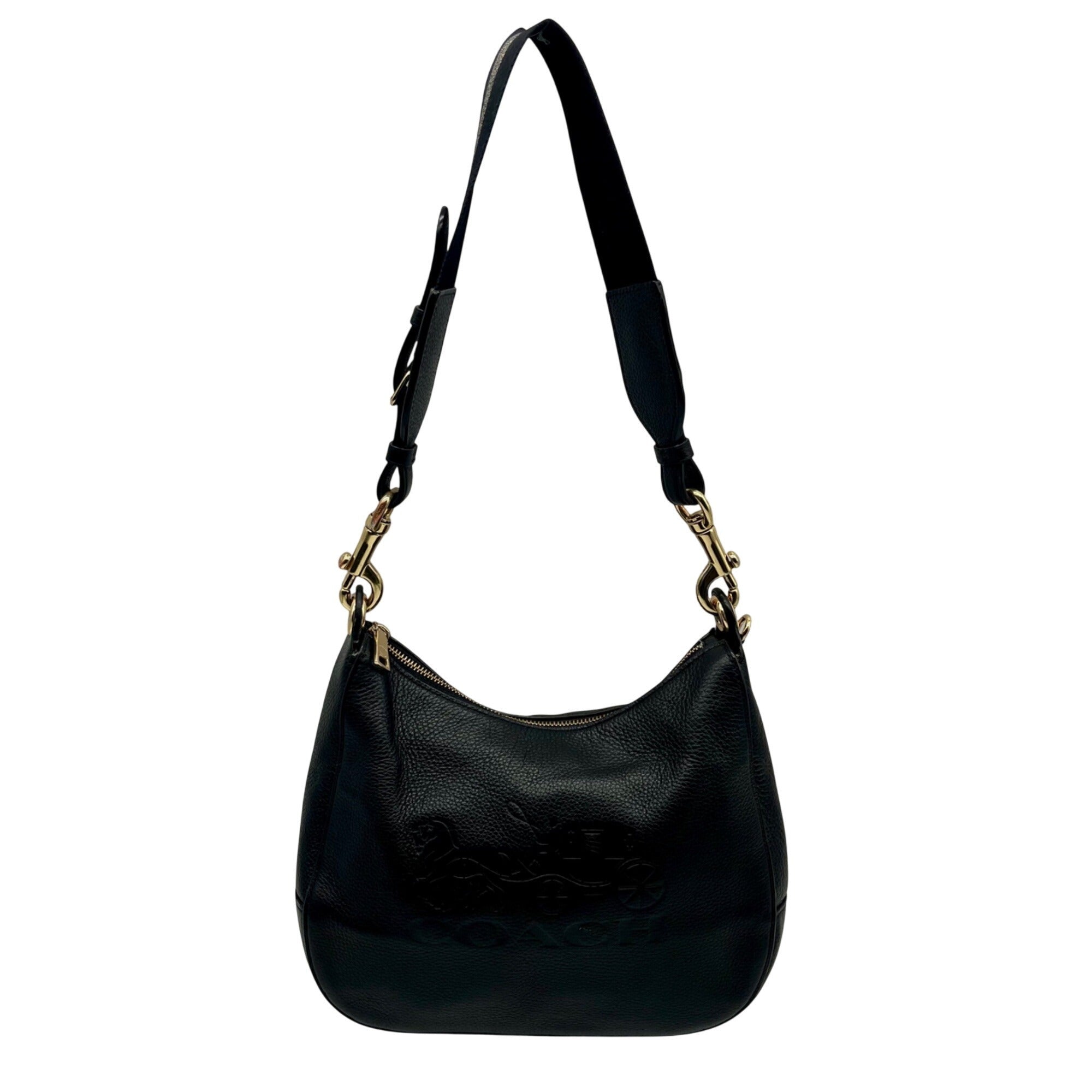 Coach Black Leather Jes Hobo Bag F72702