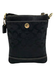 Coach Black Monogram Canvas Crossbody 10250