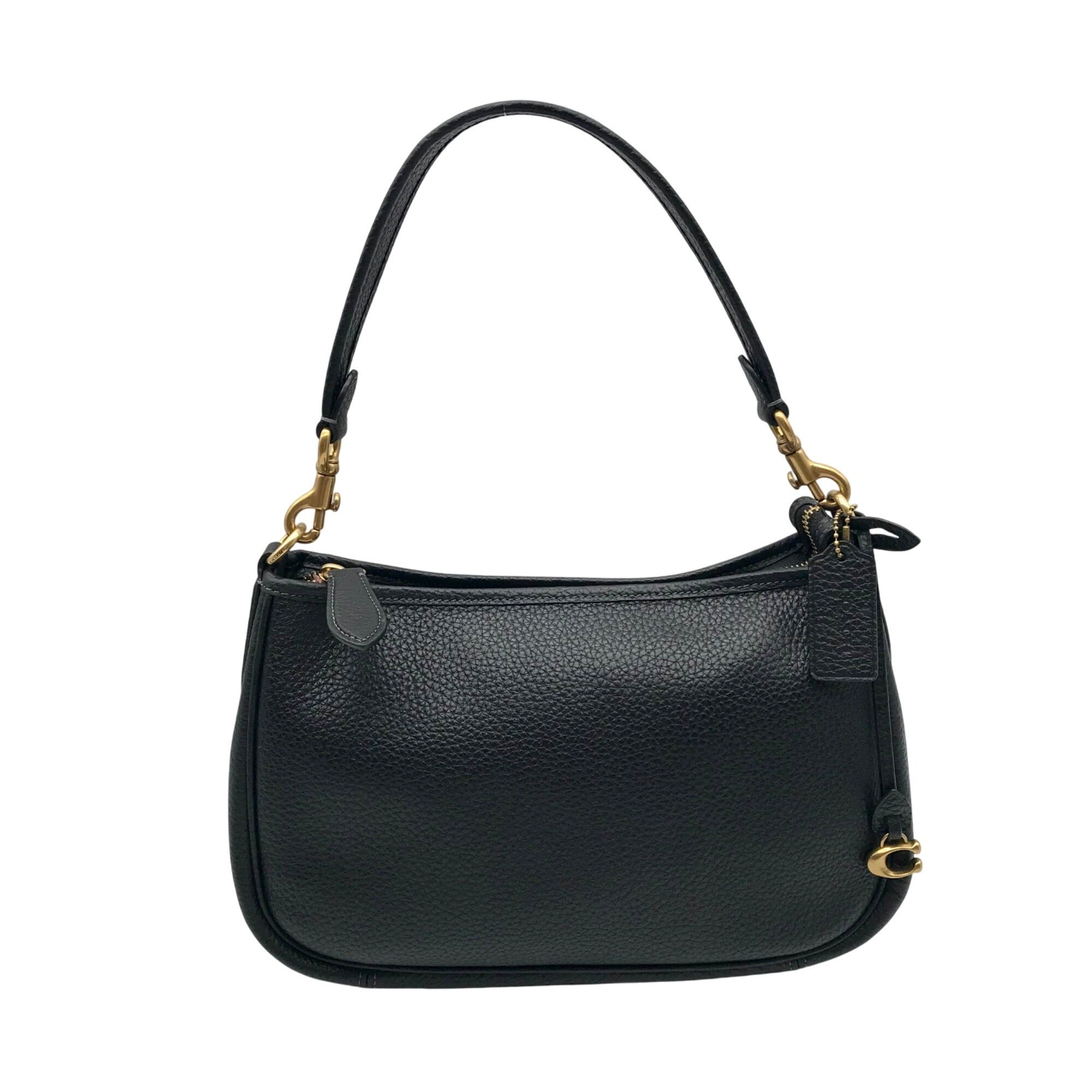 Coach Black Pebbled Leather Cary Convertible Shoulder Bag CC437