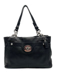 Coach Black Pebbled Leather Penelope Satchel Bag F16531