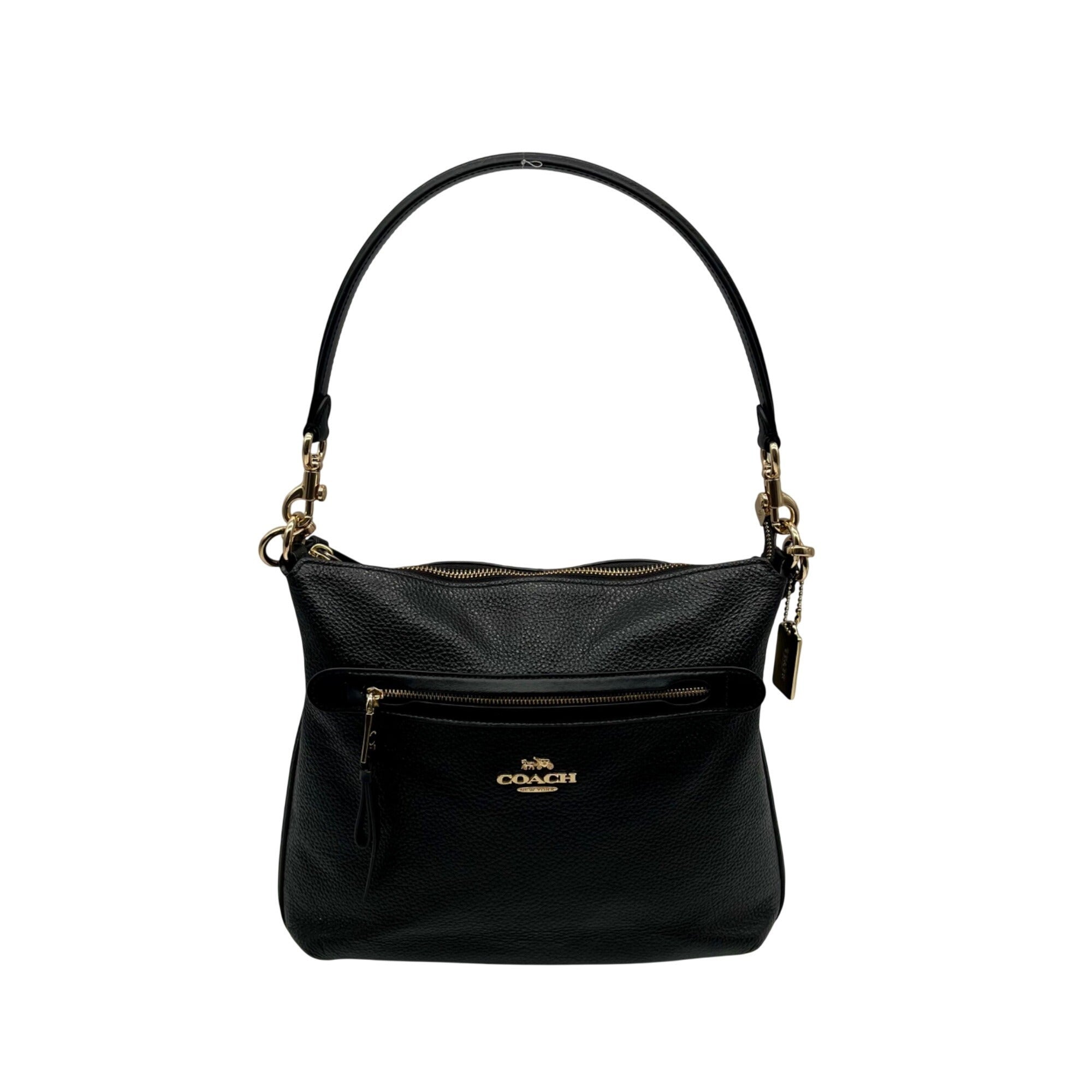 Coach Black Pebbled Leather Reversible Handbag F34823