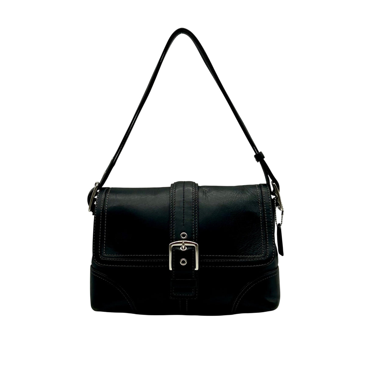 Coach Black Vintage Hampton Flap Bag F11196