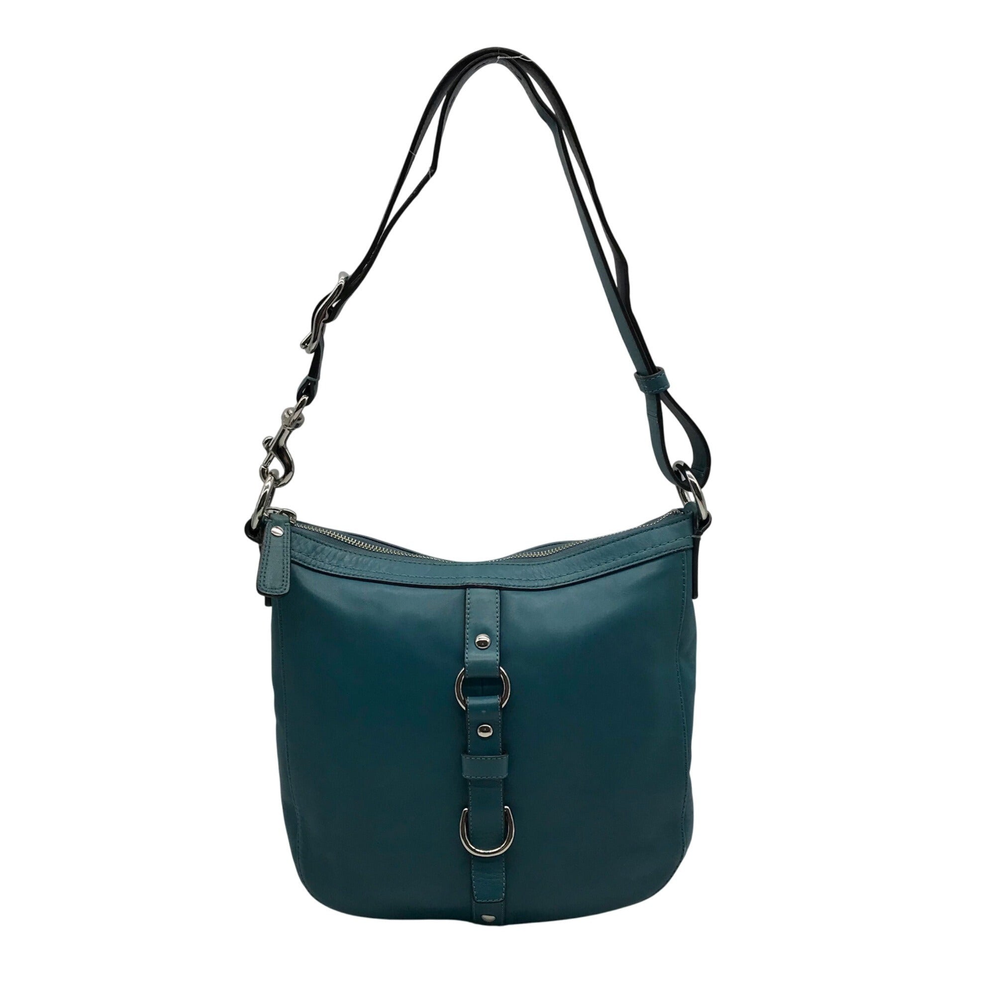 Coach Blue Leather Vintage  Chelsea Buckle Convertible Crossbody F14018