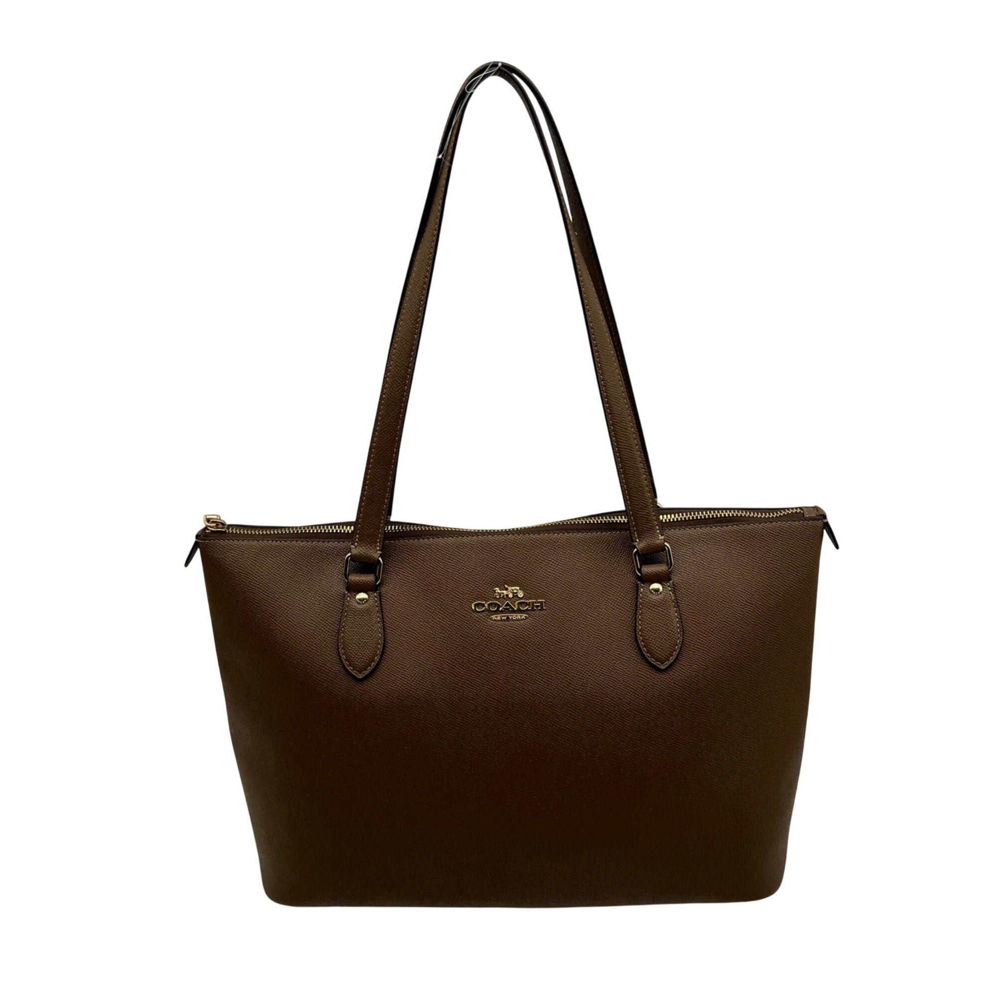 Coach Brown Leather Gallery Tote Bag CV402