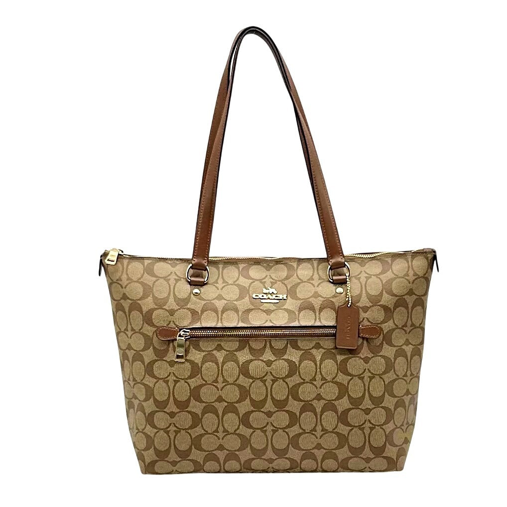 Coach Brown Leather Gallery Tote Bag F79609