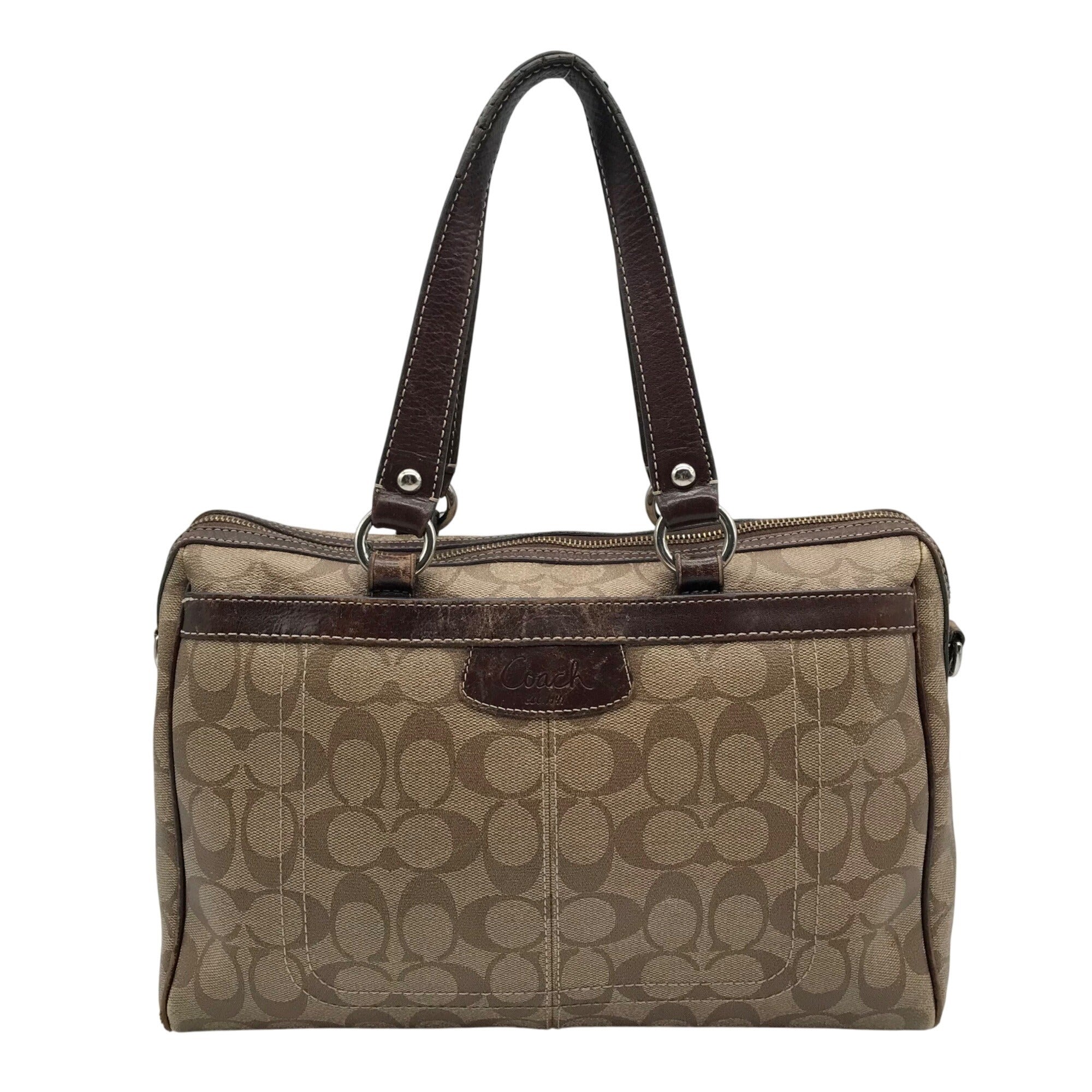 Coach Brown Monogram Coated Canvas Penelope Satchel Bag F16119