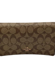 Coach Brown Monogram Coated Canvas Wallet