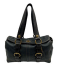 Coach Chealsea Black Pebbled Leather Satchel Bag 10953