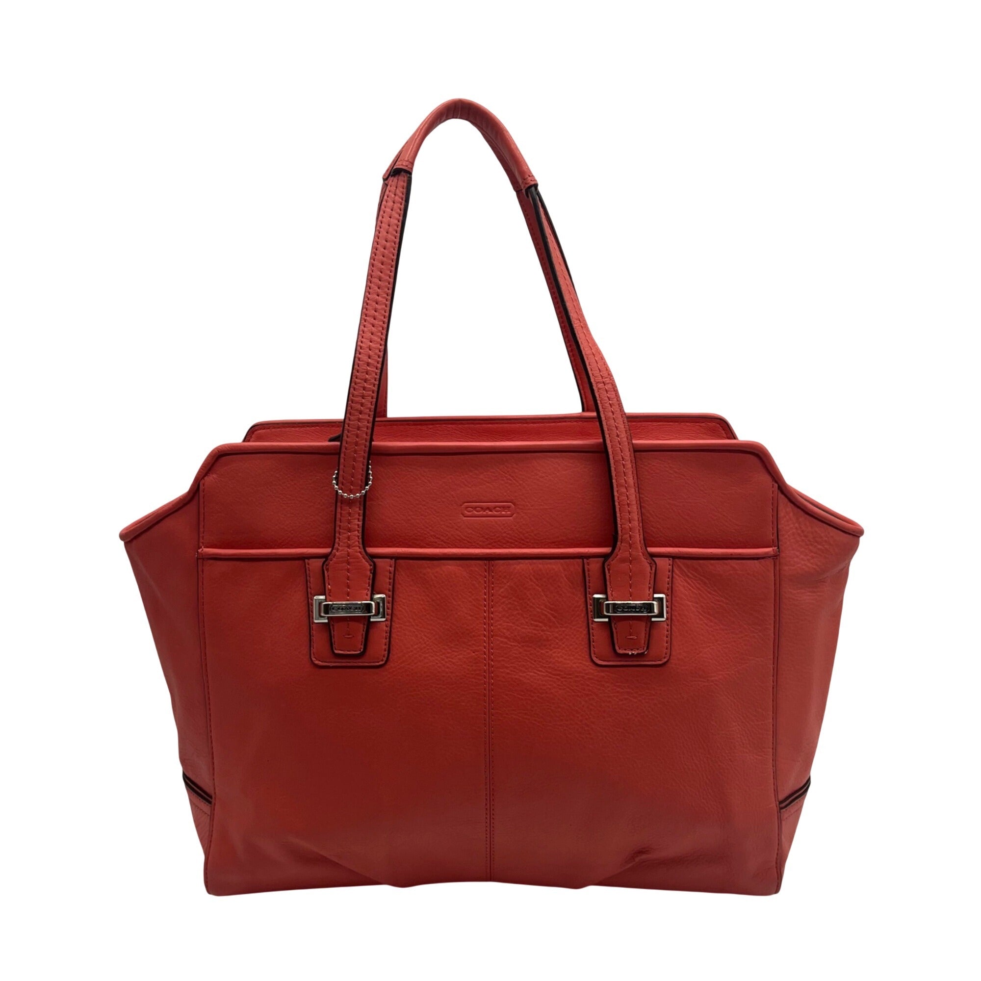 Coach Coral Leather Taylor Alexis Carryall Tote Bag-F25205