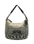 Coach Cream and Silver Slouchy Hobo Kristen Ombre Shoulder/Crossbody Bag16793