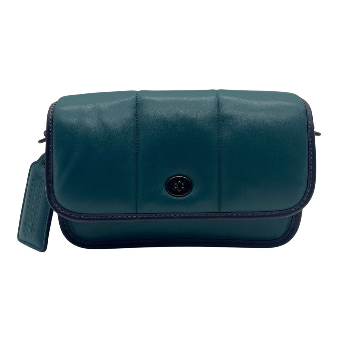 Coach Deep Teal Quilted Leather Crossbody Bag-C6616
