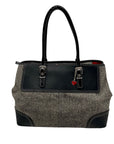 Coach Grey Vintage Herringbone Tweed Shoulder Bag 6446