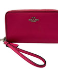 Coach Hot Pink Zip-Around Wallet