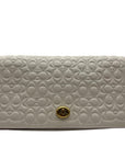 Coach Ivory Embossed Leather Dinky Crossbody Bag 30427