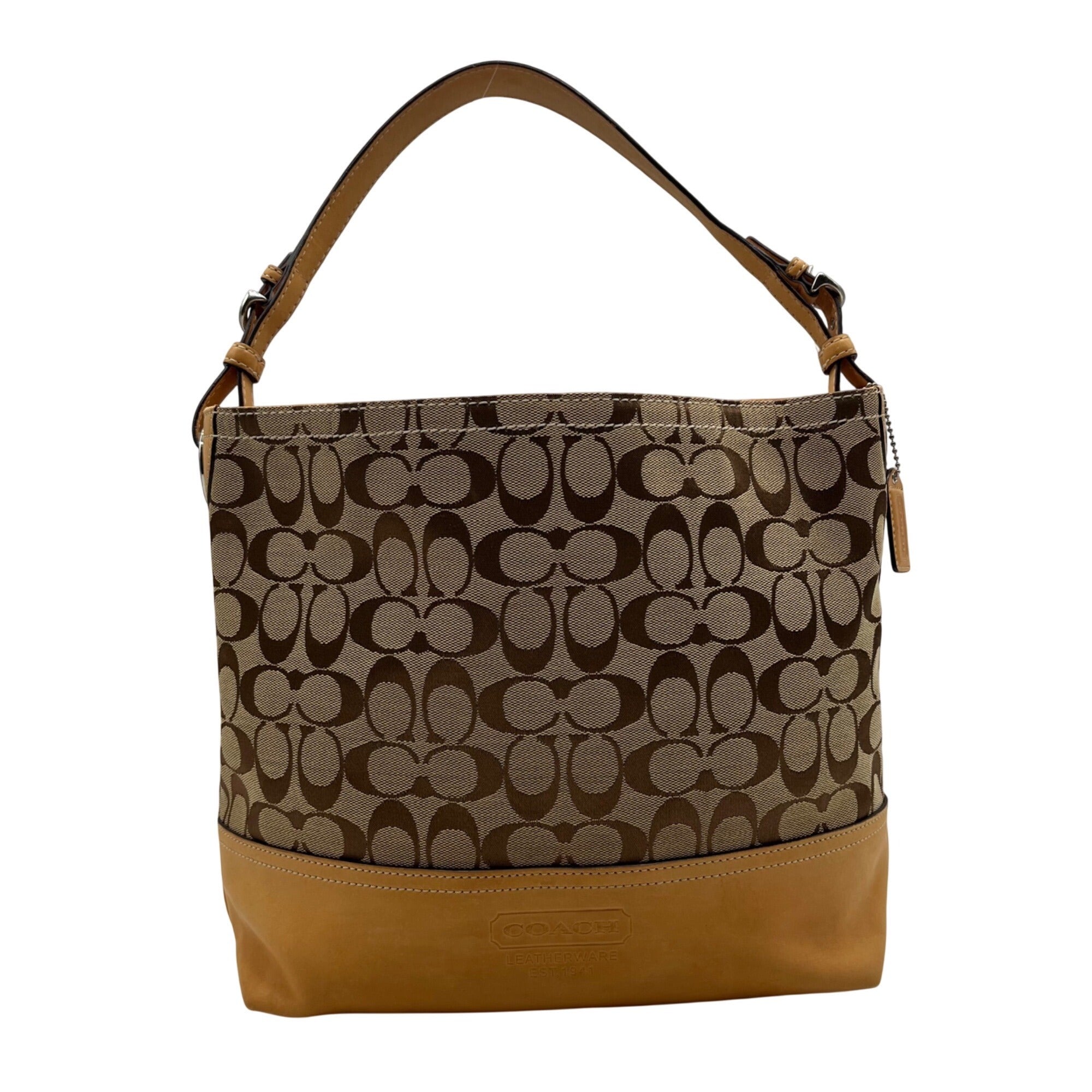Coach Khaki Jacquard Canvas Y2K Soho Hobo Bag-2156