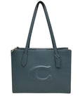 Coach Light Blue Leather Nina Tote Bag CR096