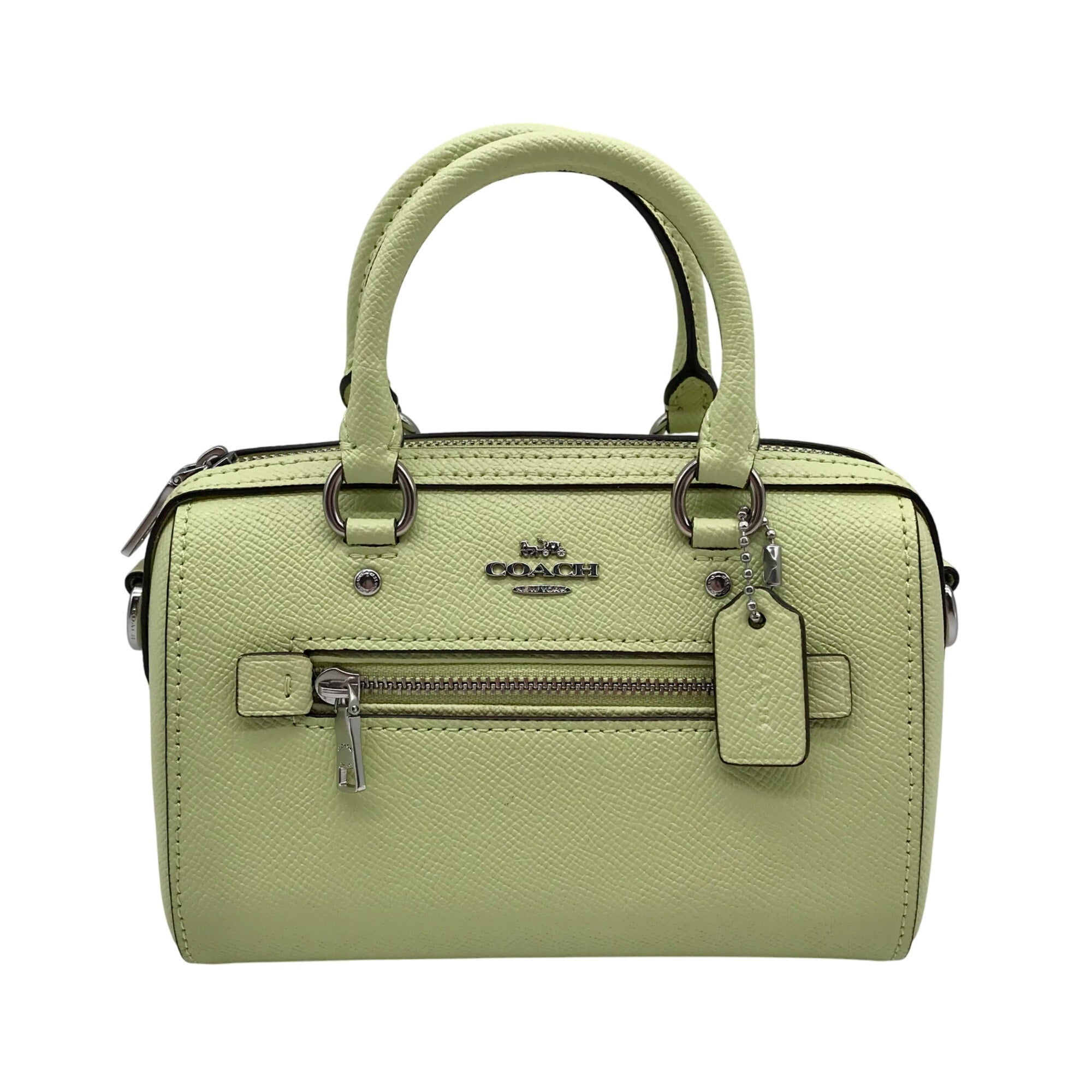Coach Lime Green Leather Mini Rowan Crossbody Bag C9950