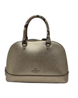 Coach Metallic Gold Leather Exotic Trim Sierra Satchel-F38057