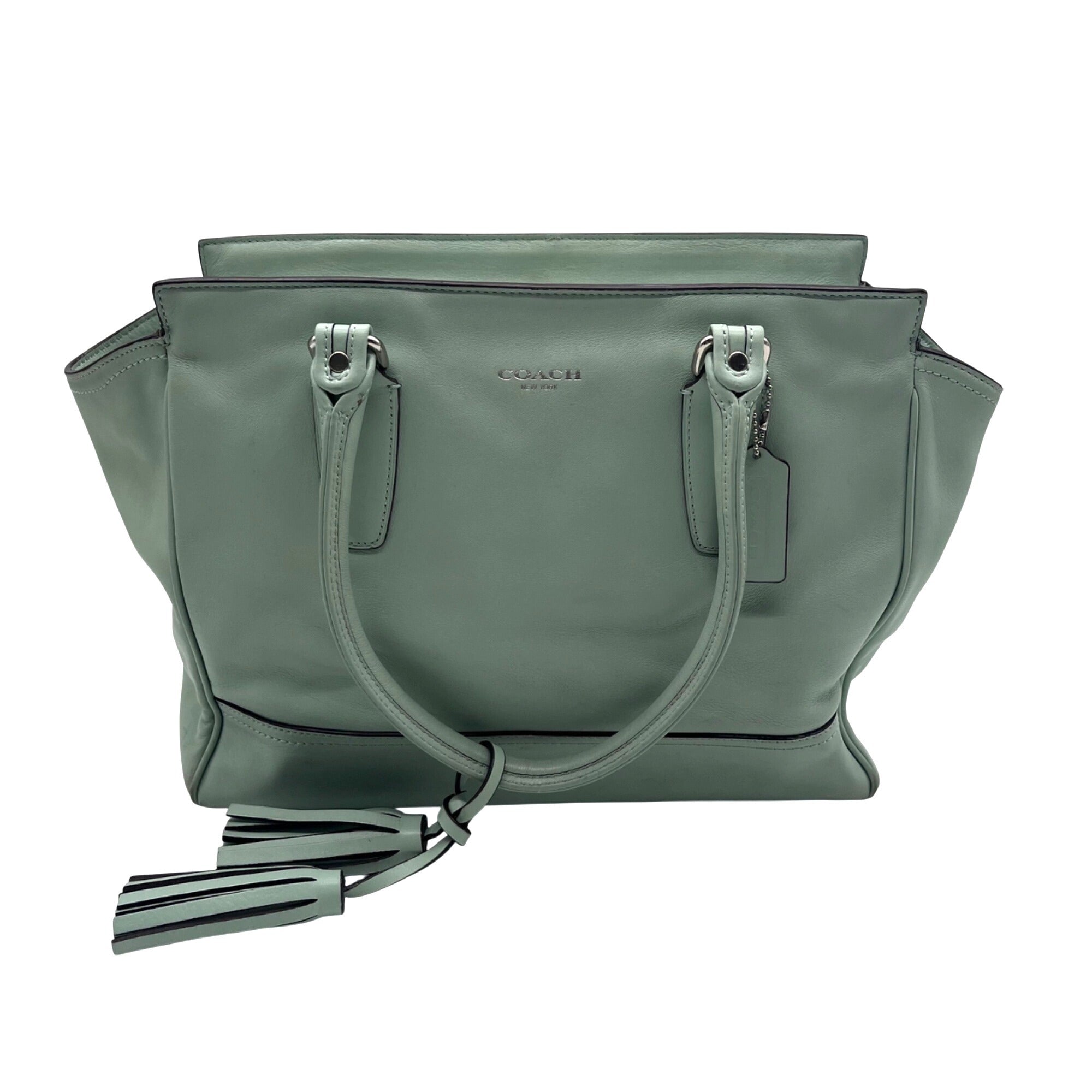 Coach Mint Legacy Candace Carryall Leather Satchel Bag 24201