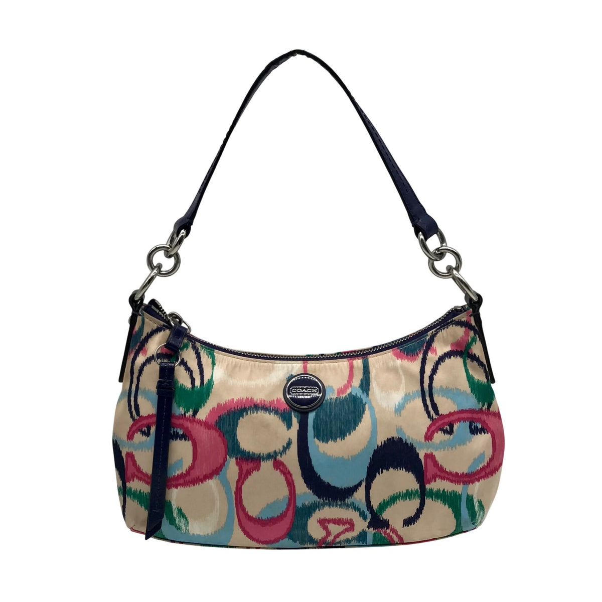 Coach Multi-Colored Signature Fabric Shoulder Bag