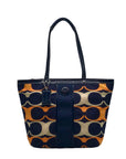 Coach Multicolored Signature Nylon Stripe Linear Tote Bag F23908