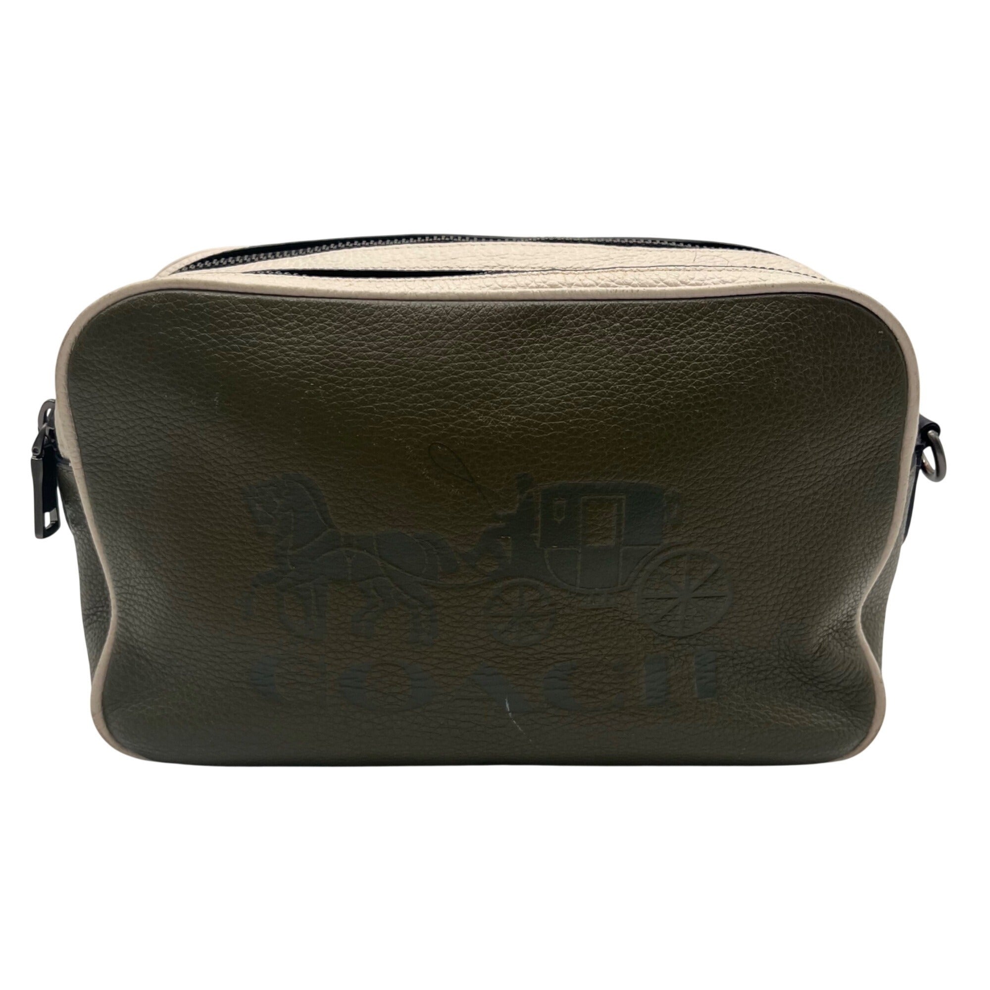 Coach Olive Green Color-Way Pebbled Leather Crossbody Bag-3041
