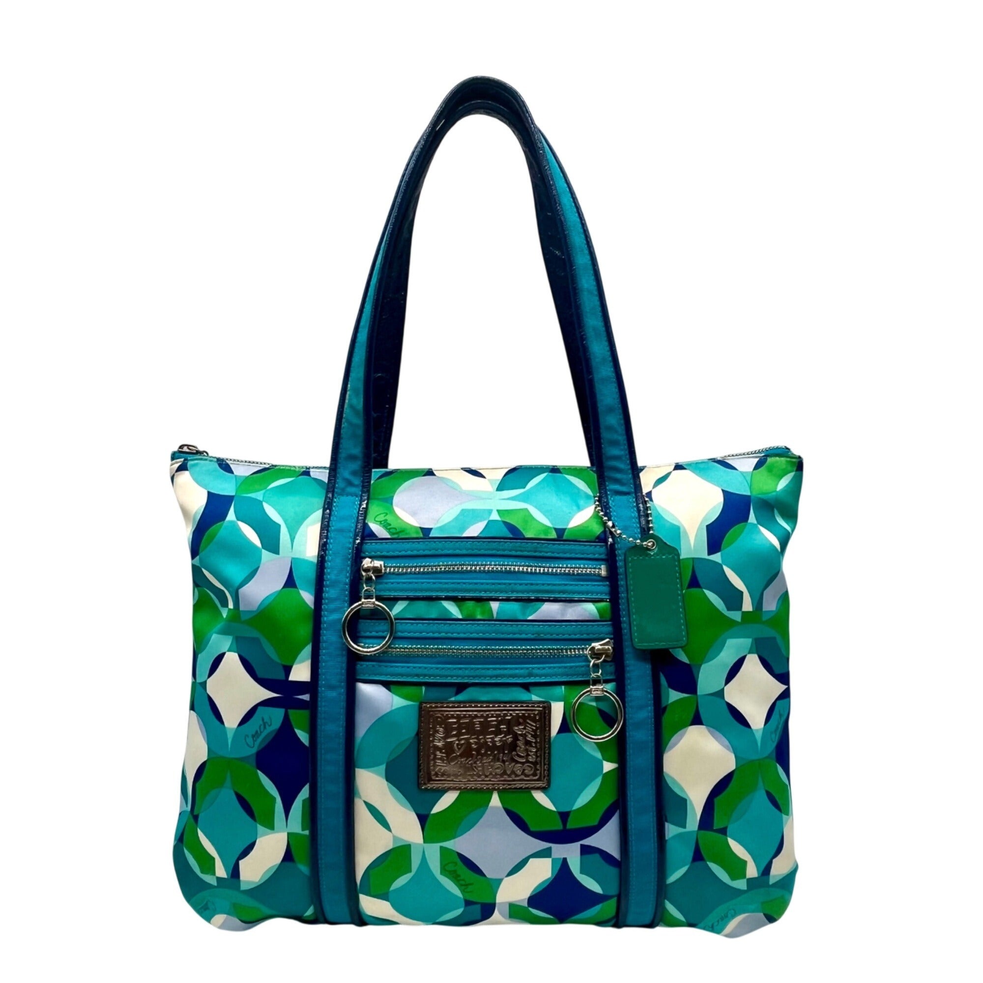 Coach Poppy OP Art Kaleidoscope Glam Tote Bag 14747