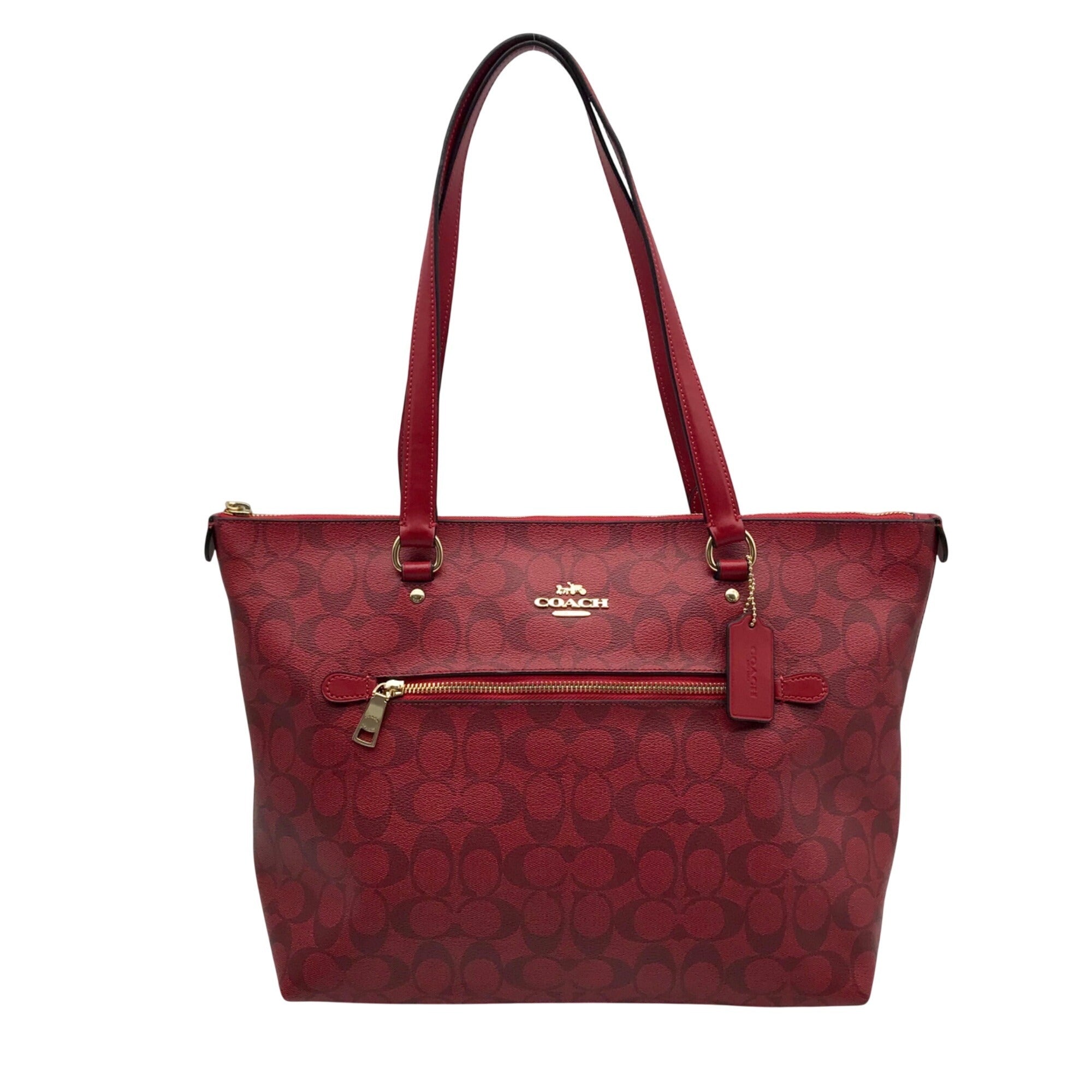 Coach Red Leather Gallery Tote Bag F79609