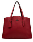 Coach Red Pebbled Leather Charlie Carryall Bag 25137