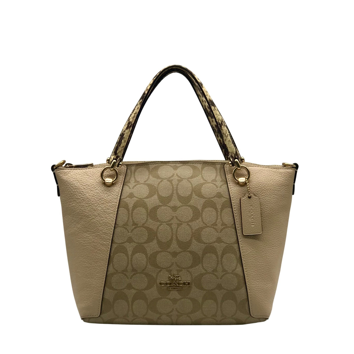 Coach Tan Kacey Leather Satchel Bag C7261