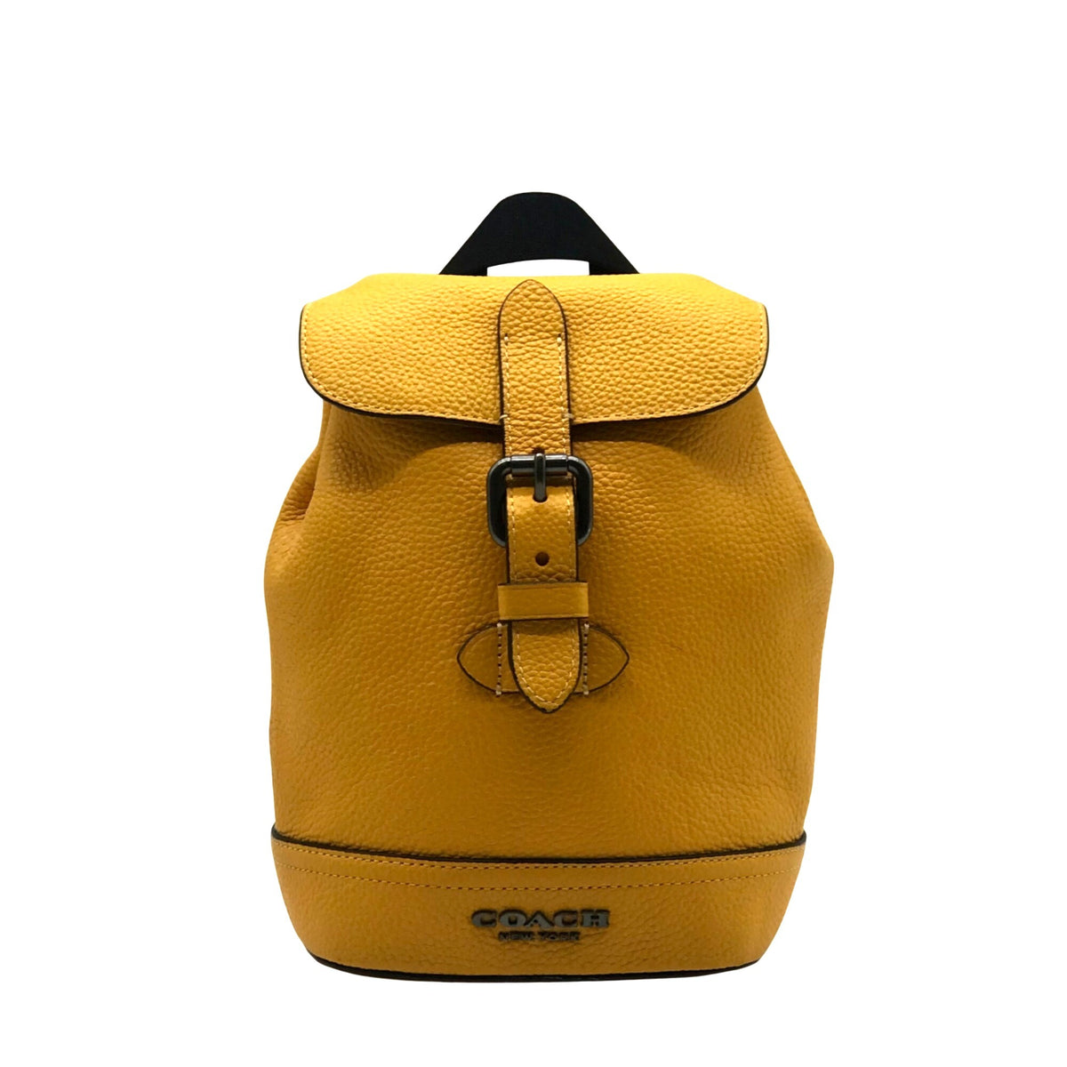 Coach Vibrant Yellow Pebbled Leather Hudson Small Pack-CB929