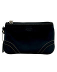 Coach Vintage Black Leatherware Small Zip Wristlet