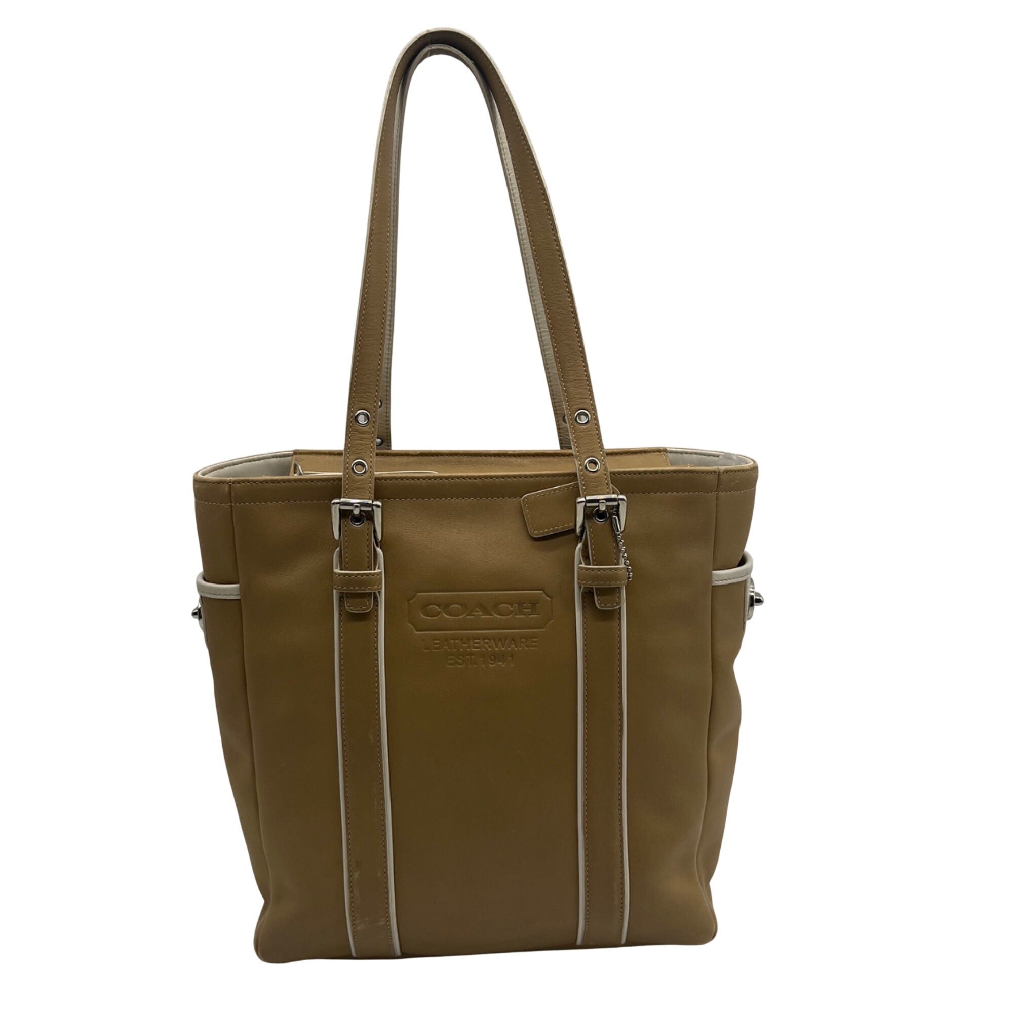 Coach Vintage Hamptons Leather Gallery Tote- 8E92