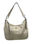 Coach White Perforated Leather Shoulder Bag