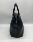Michael Kors Black Saffiano Leather Savannah Convertible Satchel Bag