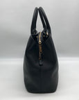 Michael Kors Black Saffiano Leather Savannah Convertible Satchel Bag