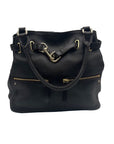Cole Haan Chocolate Pebbled Leather Shoulder Bag