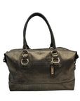 Cole Haan Metallic Bronze Leather Convertible Satchel 