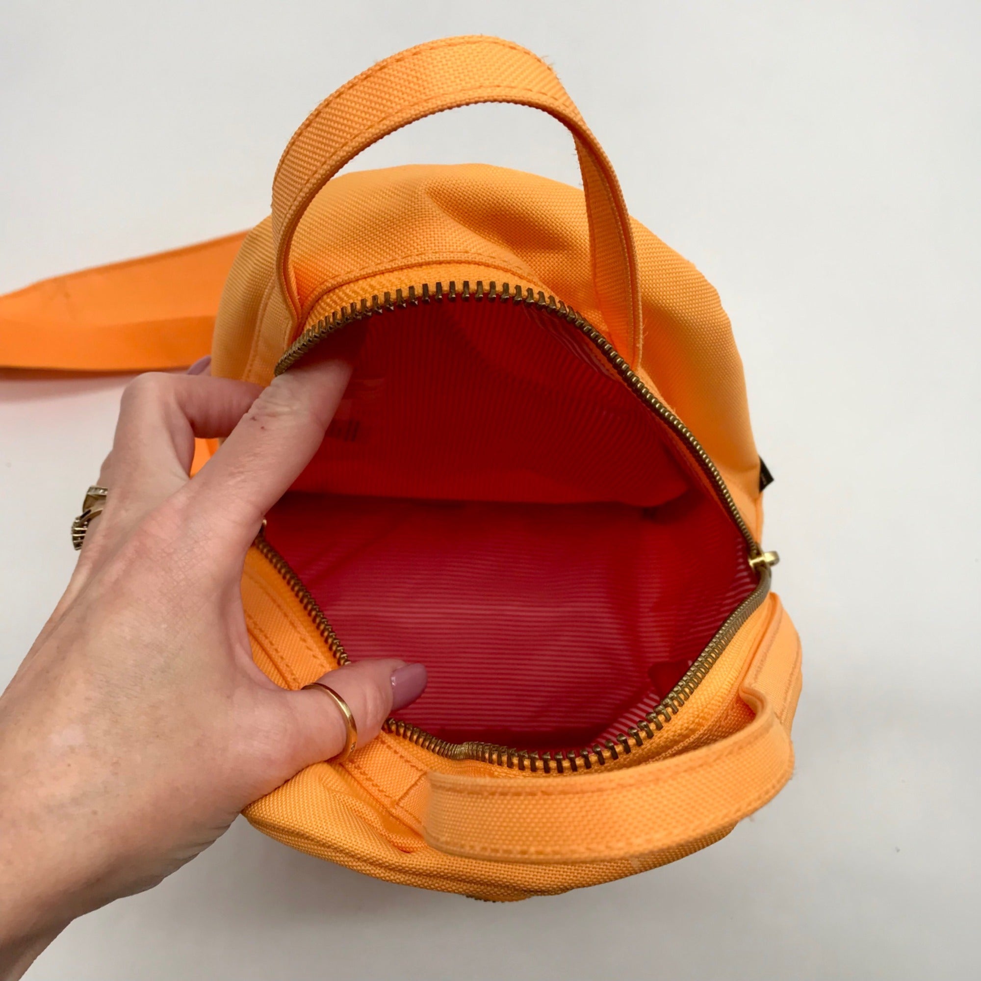 Herschel Orange Fabric Mini Nova Backpack