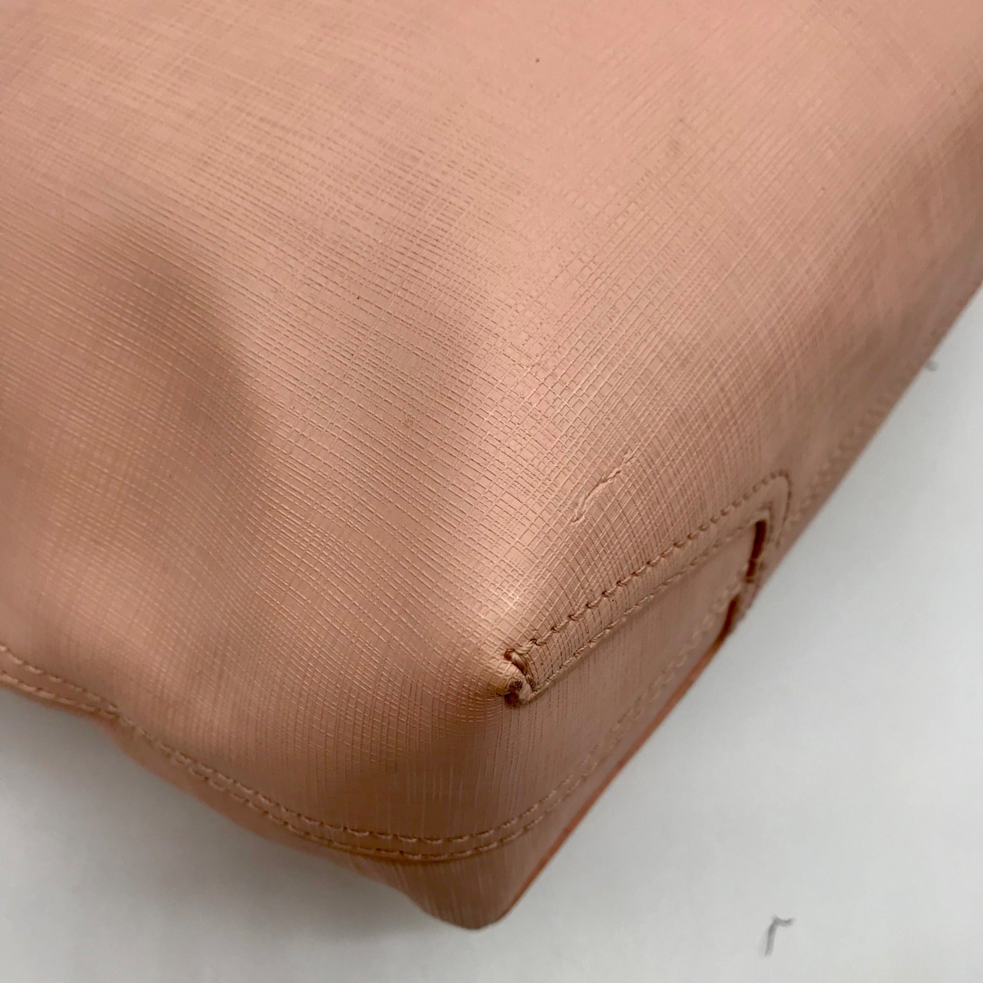 Vince Camuto Light Pink Leather Slim Tote Bag