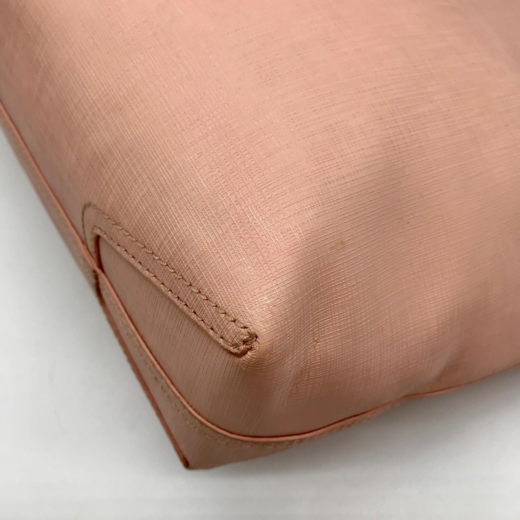 Vince Camuto Light Pink Leather Slim Tote Bag